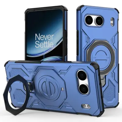 OnePlus Nord 4 Mobilskal Plast Shockproof - Blå (Mörkblå)