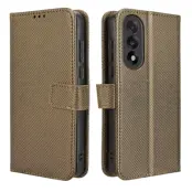OnePlus Nord 5 Plånboksfodral Diamond Texture - Brun