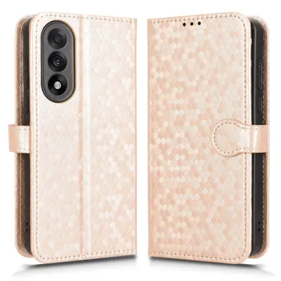 OnePlus Nord 5 Konstläder Plånboksfodral Dot Pattern Imprint - Roséguld