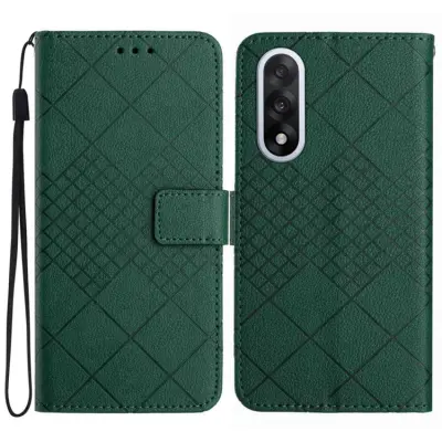 OnePlus Nord 5 Plånboksfodral Litchi Imprint - Grön