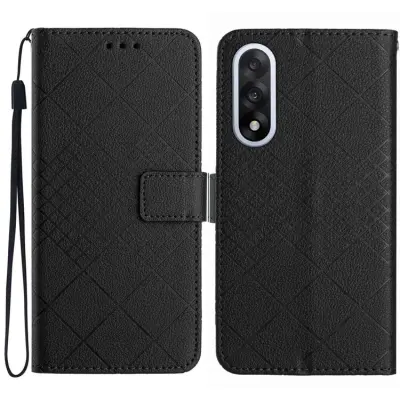 OnePlus Nord 5 Plånboksfodral Litchi Imprint - Svart