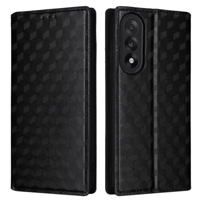 OnePlus Nord 5 Plånboksfodral Rhombus Imprint - Svart