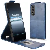 OnePlus Nord 5 Plånboksfodral Vertical Flip Läder - Mörkblå