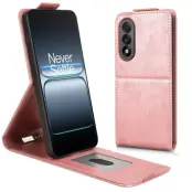 OnePlus Nord 5 Plånboksfodral Vertical Flip Läder - Roséguld