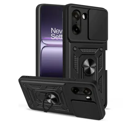 OnePlus Nord CE5 Mobilskal Slide Camera Kickstand (Svart)