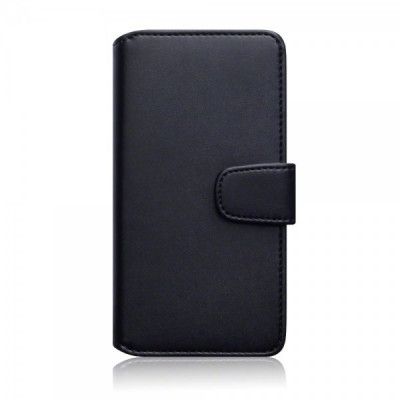 Plånboksfodral av äkta läder till OnePlus X - Svart