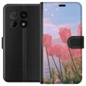 Plånboksfodral till OnePlus 10 Pro med Rosa Tulpaner