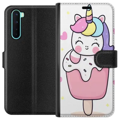 Plånboksfodral till OnePlus Nord med Glad enhörning