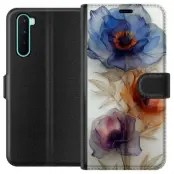 Plånboksfodral till OnePlus Nord med Silkesblommor