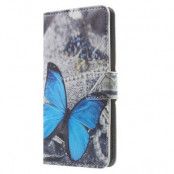 Plånboksfodral till OnePlus X - Blue Butterfly