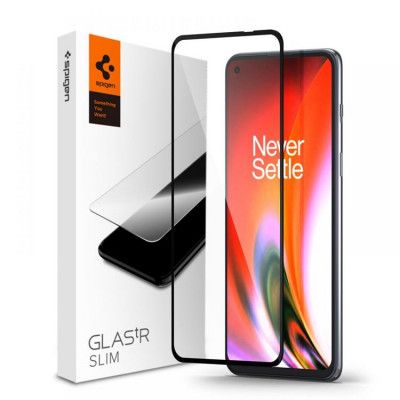 Spigen FC Härdat Glas OnePlus Nord 2 5G/Nord CE 5G - Svart