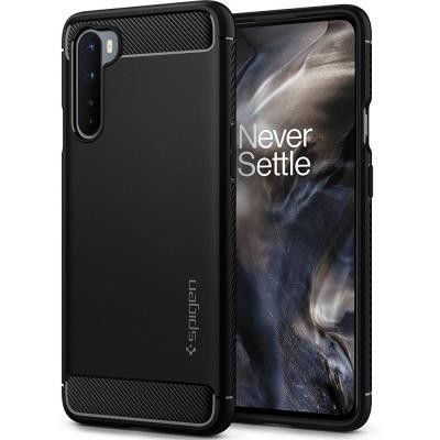 SPIGEN Rugged Armor Oneplus Nord - Matte Svart