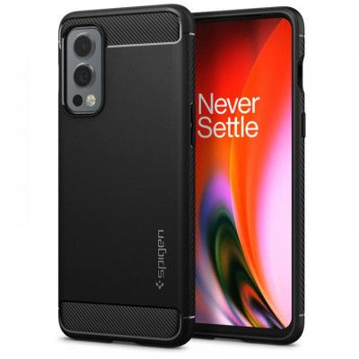 Spigen Rugged Armor Skal OnePlus Nord 2 5G - Matte Svart