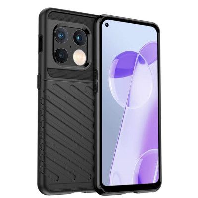 Thunder Flexible Armored Skal OnePlus 10 Pro - Svart