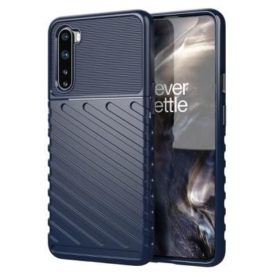 Thunder Twill Texture Skal Till OnePlus Nord - Blå