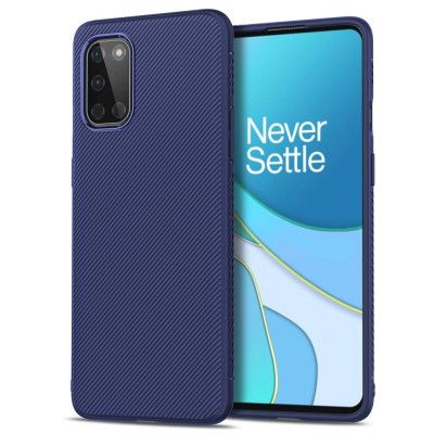 Twill Texture Flexicase Skal till Oneplus 8T - Blå