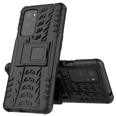 Tyre Kick-Stand Mobilskal till Oneplus 9 Pro - Svart