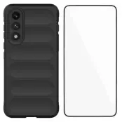 WANLONFENG OnePlus Nord 5 Mobilskal med Härdat glas - Svart