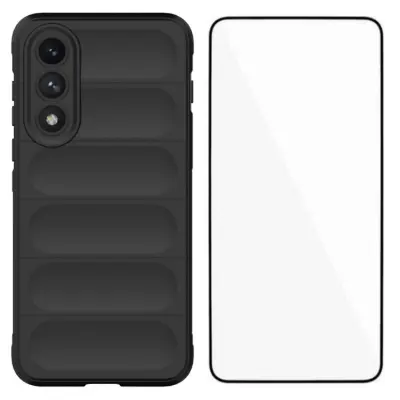 WANLONFENG OnePlus Nord 5 Mobilskal med Härdat glas - Svart