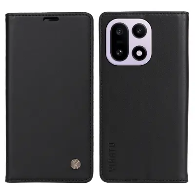 YIKATU OnePlus 15 5G Plånboksfodral Closure Konstläder (Svart)