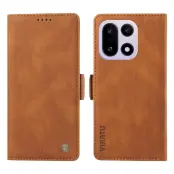 YIKATU OnePlus 15 5G Plånboksfodral Skin-touch Feeling (Brun)