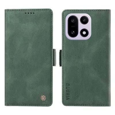 YIKATU OnePlus 15 5G Plånboksfodral Skin-touch Feeling (Grön)
