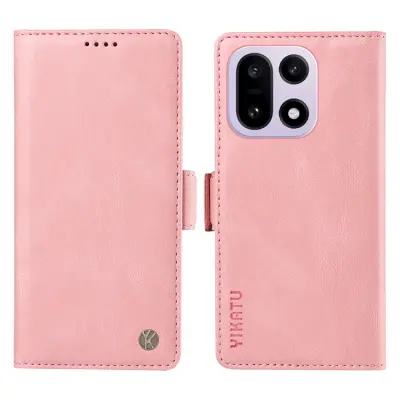 YIKATU OnePlus 15 5G Plånboksfodral Skin-touch Feeling (Rosa)