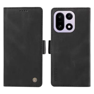 YIKATU OnePlus 15 5G Plånboksfodral Skin-touch Feeling (Svart)