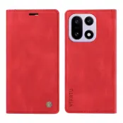 YIKATU OnePlus 15 5G Plånboksfodral Skin-Touch (Röd)