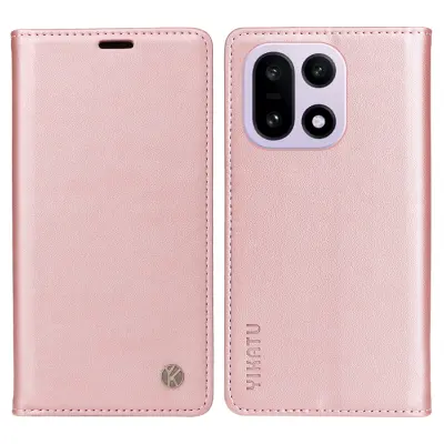 YIKATU OnePlus 15 Plånboksfodral Closure Konstläder (Roséguld)