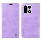 YIKATU OnePlus 15 Plånboksfodral Litchi Closure Konstläder (Lila)