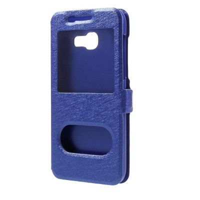 Dual Window Mobilfodral till Samsung Galaxy A3 (2017) - Blå
