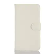 Litchi Plånboksfodral till Samsung Galaxy A3 (2016) - Vit