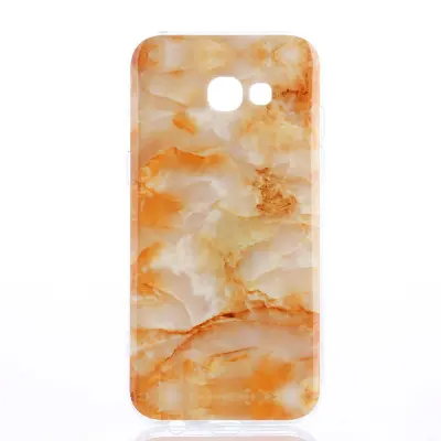 Mobilskal Samsung Galaxy A3 2017 - Orange Marmor