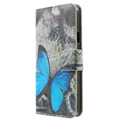 Plånboksfodral till Samsung Galaxy A3 (2015) - Blå Fjäril