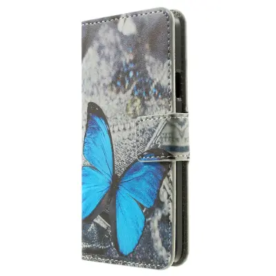 Plånboksfodral till Samsung Galaxy A3 (2015) - Blå Fjäril