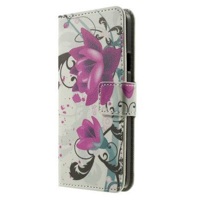 Plånboksfodral till Samsung Galaxy A3 (2015) - Lila Blommor