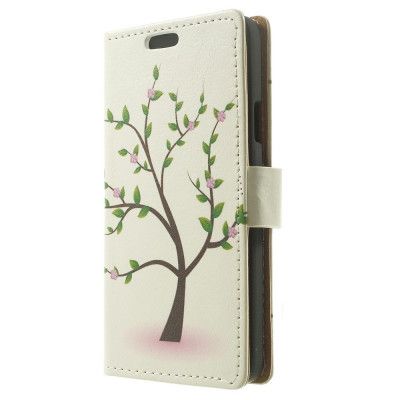 Plånboksfodral till Samsung Galaxy A3 (2015) - Träd med Blommor