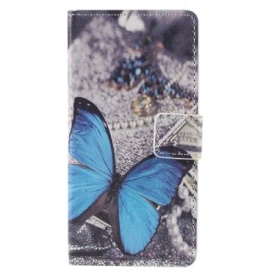 Plånboksfodral till Samsung Galaxy A3 (2016) - Blå Fjäril