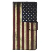 Plånboksfodral till Samsung Galaxy A3 (2016) - USA:s Flagga
