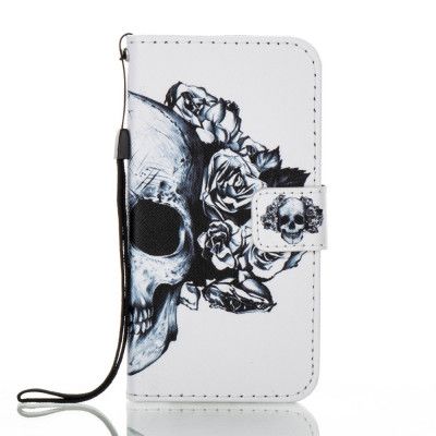 Plånboksfodral till Samsung Galaxy A3 (2017)  - Skull with Roses
