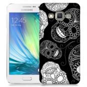 Skal till Samsung Galaxy A3 (2015) - Glada dödskallar - Svart