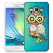 Skal till Samsung Galaxy A3 (2015) - Orientalisk uggla - Blå
