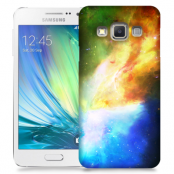 Skal till Samsung Galaxy A3 (2015) - Rymden - Gul/Blå
