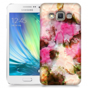 Skal till Samsung Galaxy A3 (2015) - Vattenfärg - Svart/Ljusrosa