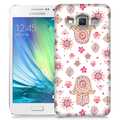 Skal till Samsung Galaxy A3 - Fatimas hand - blommor