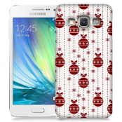 Skal till Samsung Galaxy A3 - Juldekor - Vit/Röd