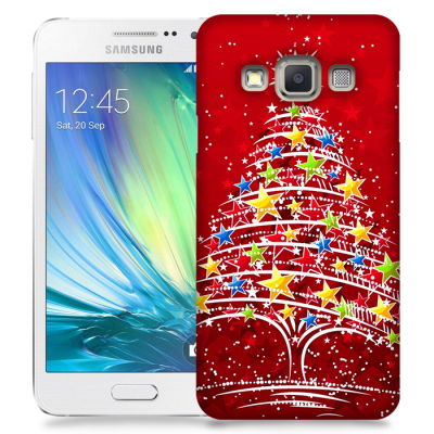 Skal till Samsung Galaxy A3 - Julgran - Röd