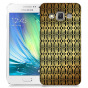 Skal till Samsung Galaxy A3 - Mönster - Guld/Svart