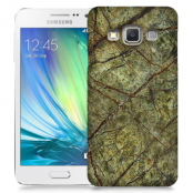 Skal till Samsung Galaxy A3 - Marble - Grön